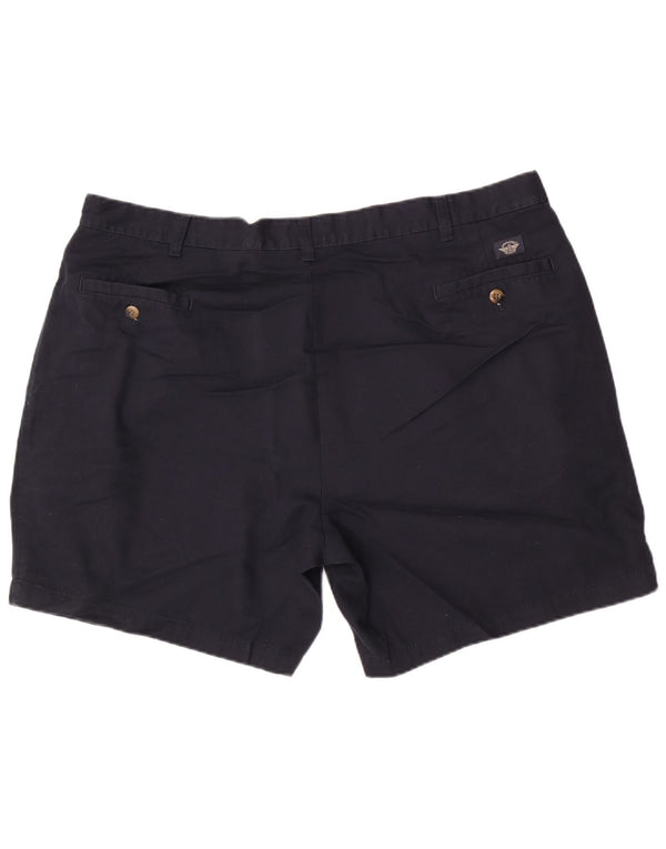 Dockers Mens Khakis Chino Shorts 2XL W42 Navy Blue Bumbac