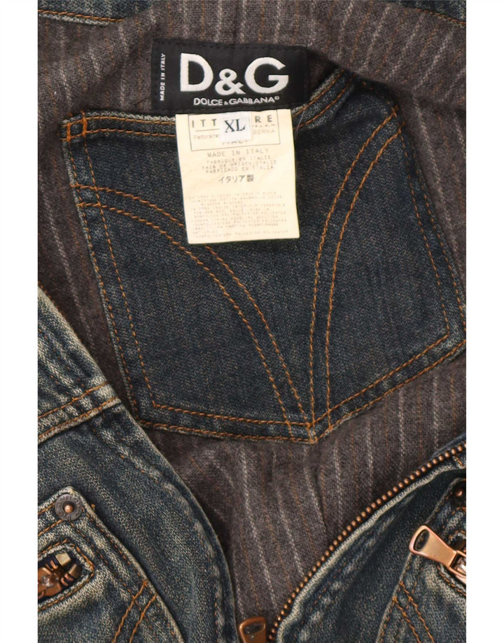 Jachetă de blugi pentru bărbați Dolce & Gabbana UK 42 XL Bumbac albastru