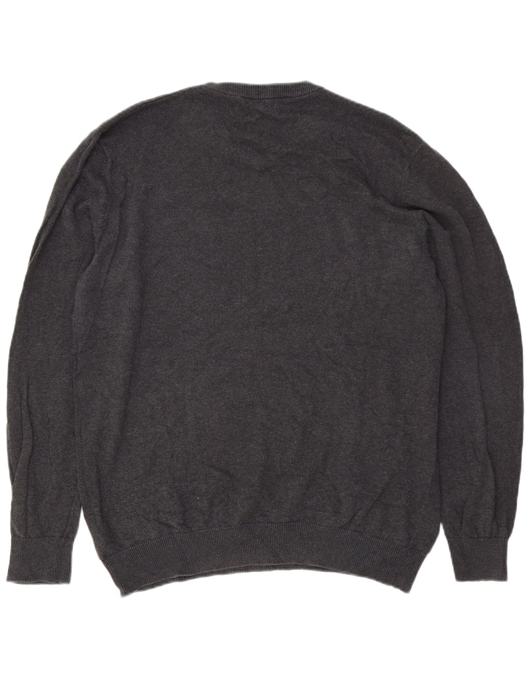 Jack & Jones Pulover cu decolteu în V pentru bărbați, XL, bumbac gri