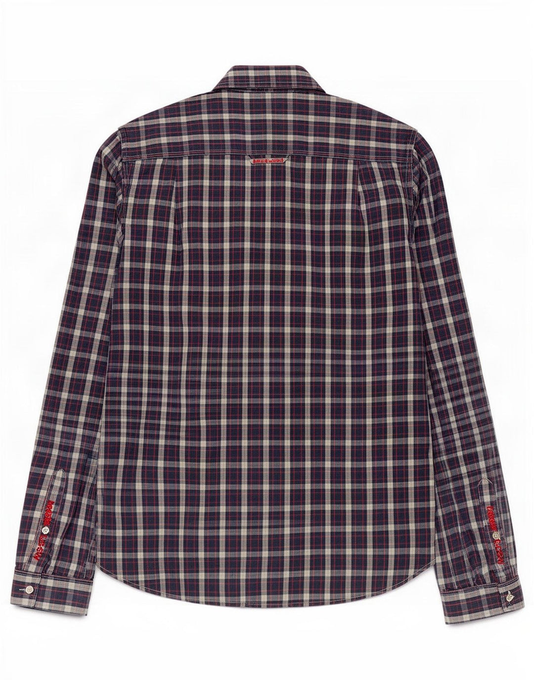 Cămașă pentru bărbați Superdry, bumbac cu carouri, albastru bleumarin mediu