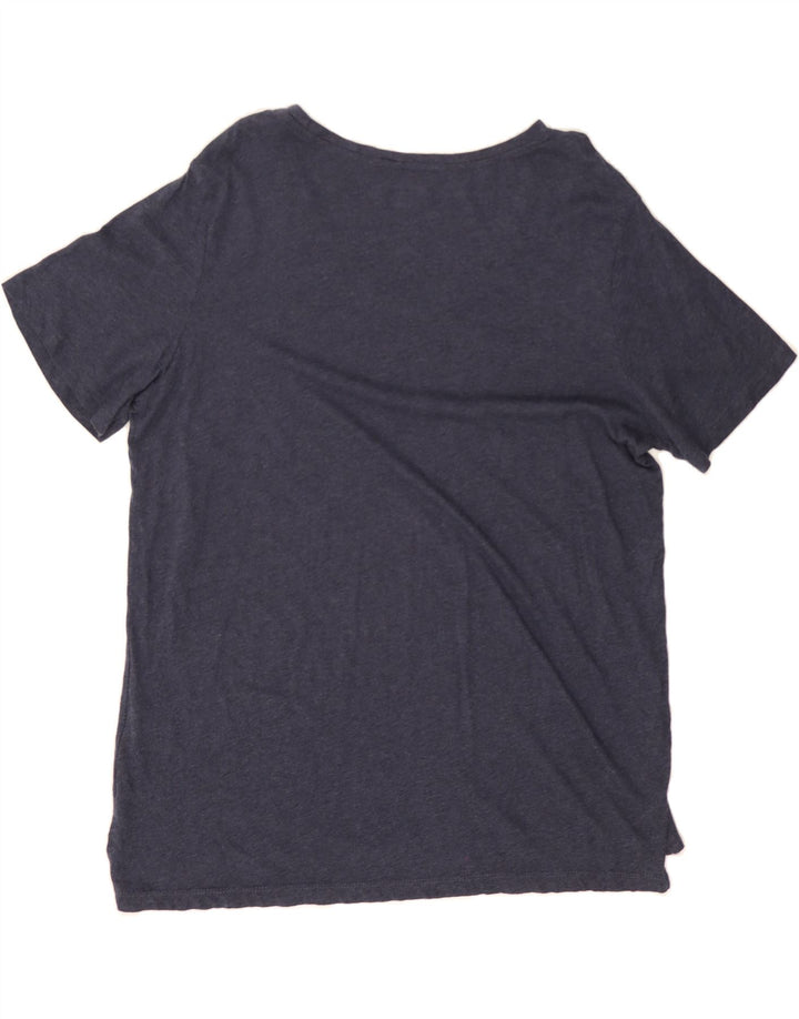 EDDIE BAUER Mens T-Shirt Top 2XL Navy Blue Cotton Vintage Eddie Bauer and Second-Hand Eddie Bauer from Messina Hembry 