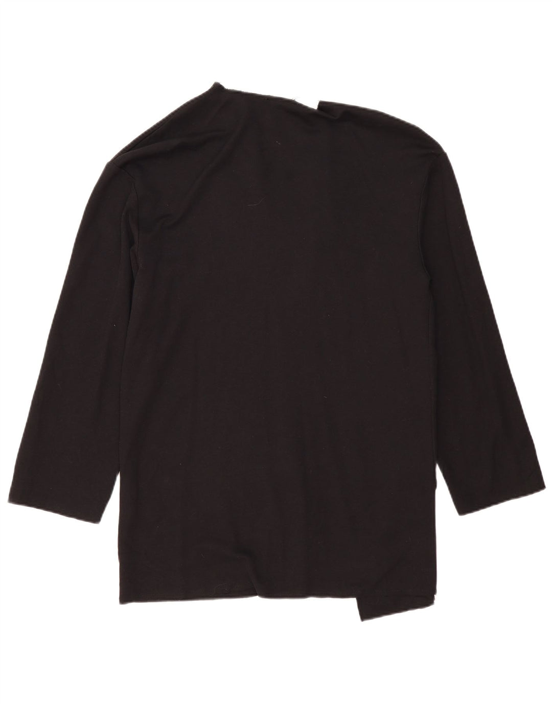 Top cardigan supradimensionat pentru femei Zara UK 10 mic bumbac negru