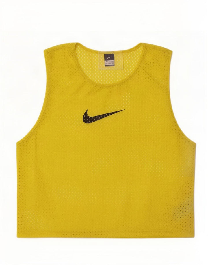 Top cu vestă grafică Nike pentru bărbați, mare, galben din poliester
