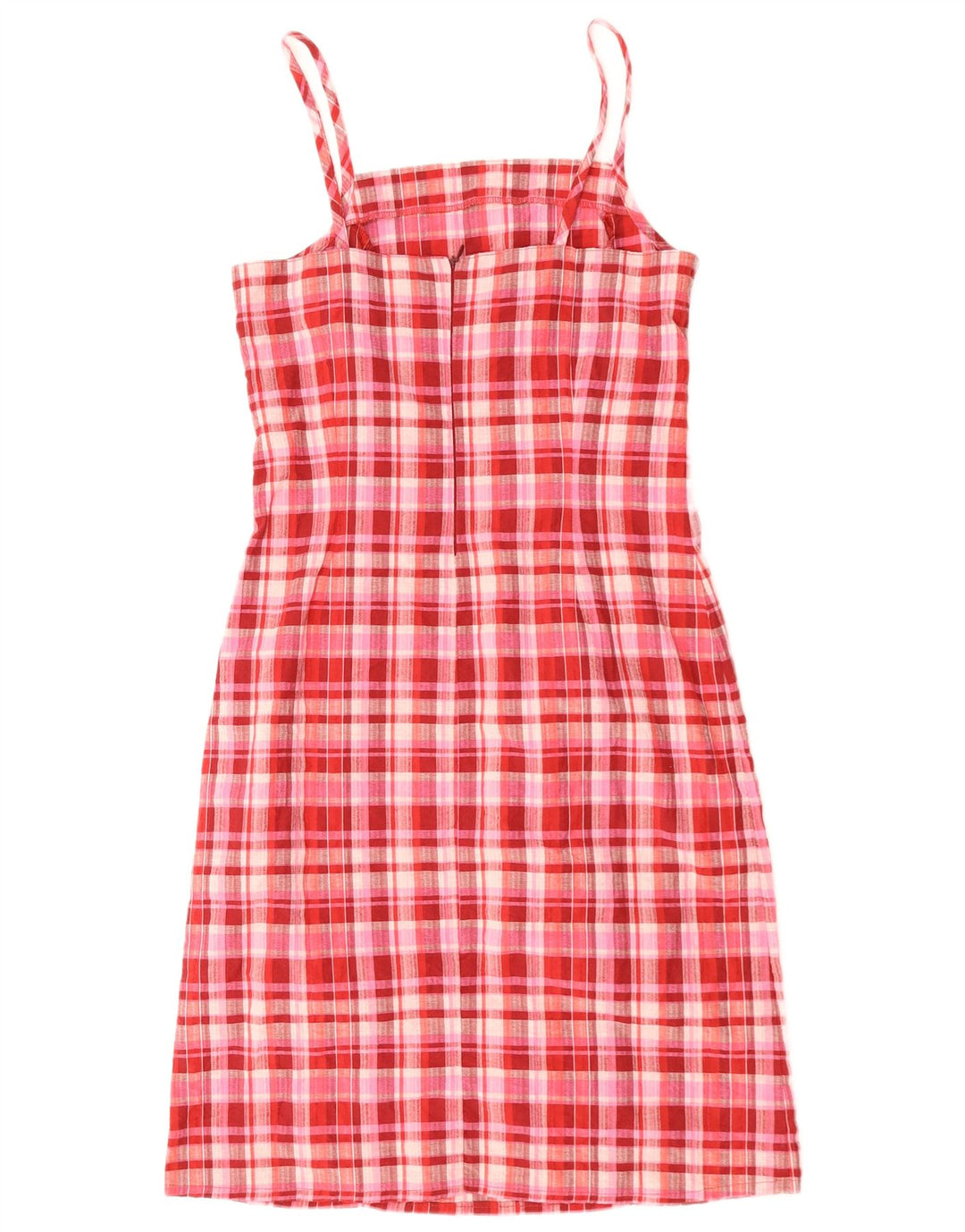 VINTAGE Rochie Slip pentru Damă UK 10 Small Pink Check