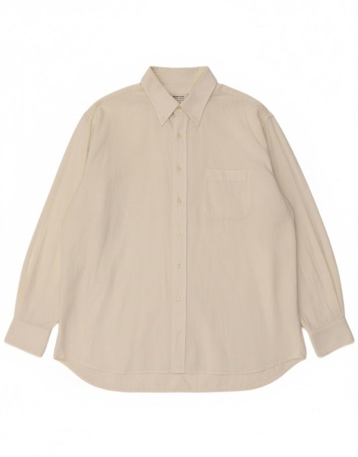 Cămașă pentru bărbați Roccobarocco Mărimea 49 3XL Bumbac alb