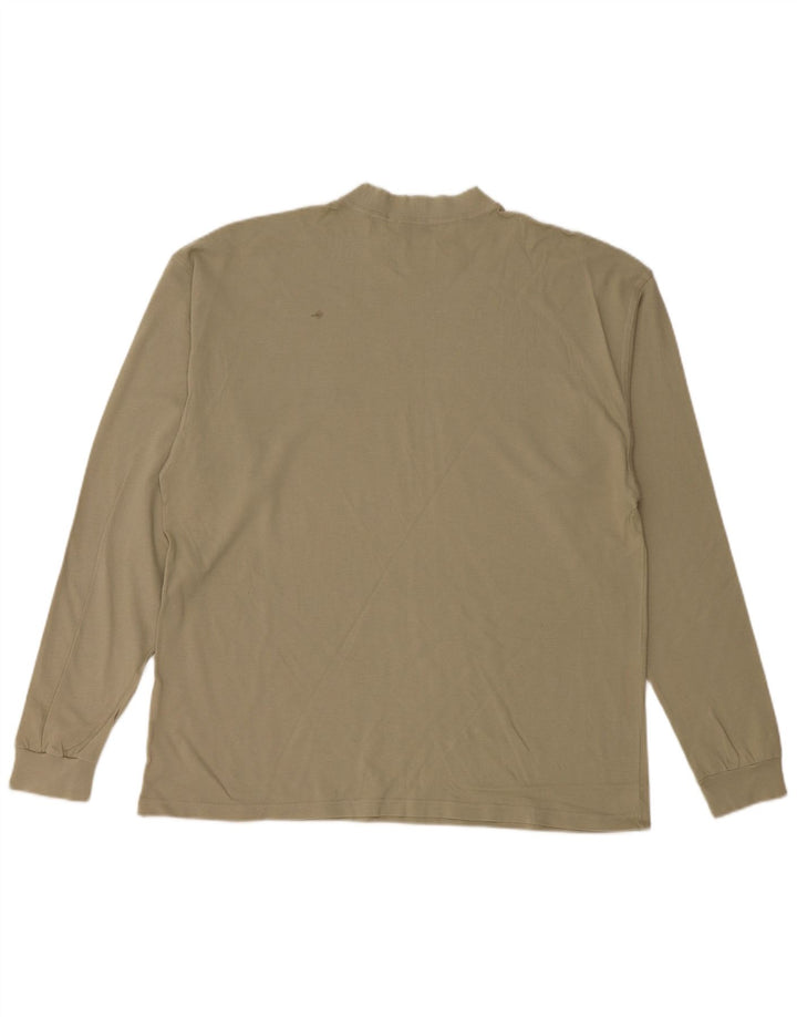 SERGIO TACCHINI Top cu mânecă lungă pentru bărbați, bumbac kaki mare