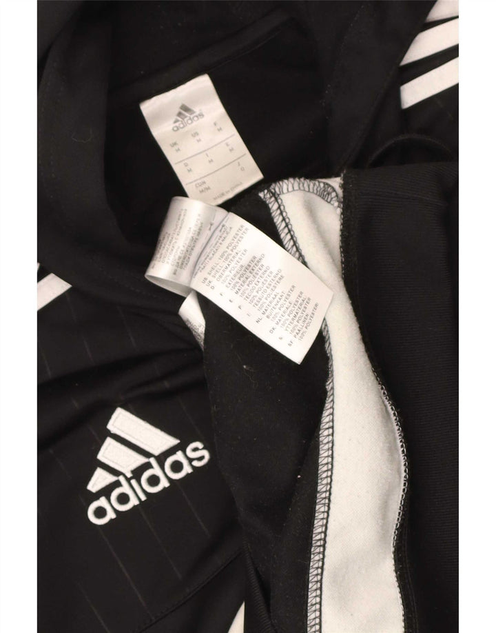 Pulover cu glugă grafic pentru bărbați Adidas, mediu negru, poliester bloc de culoare