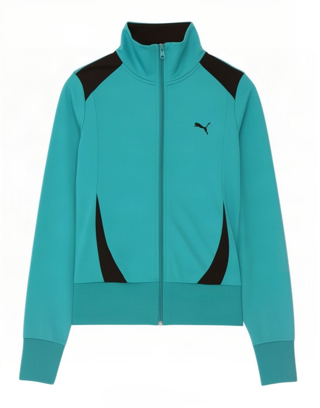 Jachetă de trening Puma pentru femei UK 12 Medium Turcoaz Colorblock