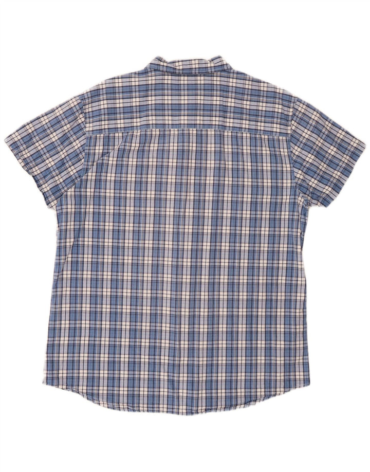 Cămașă Wrangler pentru bărbați, cu mânecă scurtă, cu tăiere obișnuită, XL, albastru