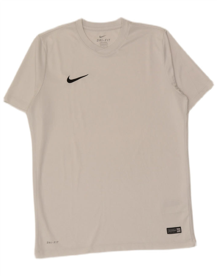 Tricou Nike Dri Fit pentru bărbați Top mare din poliester alb