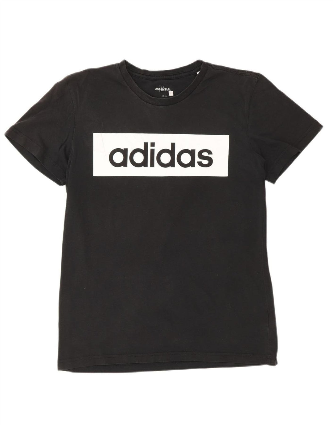 ADIDAS Womens Climalite Graphic T-Shirt Top UK 14 Medium Black