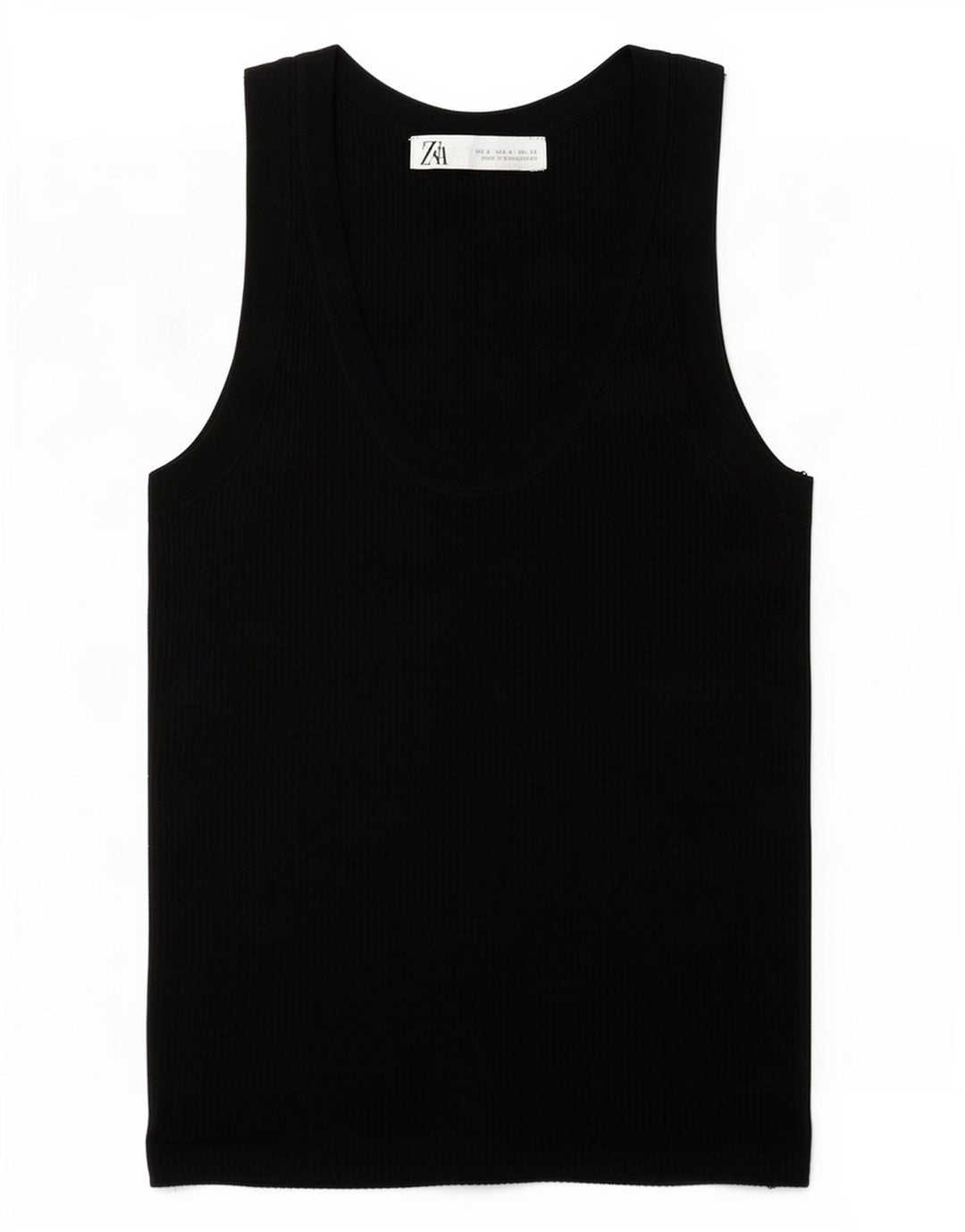 Vest Vest Top Femei Zara UK 8 Small Negru Poliester