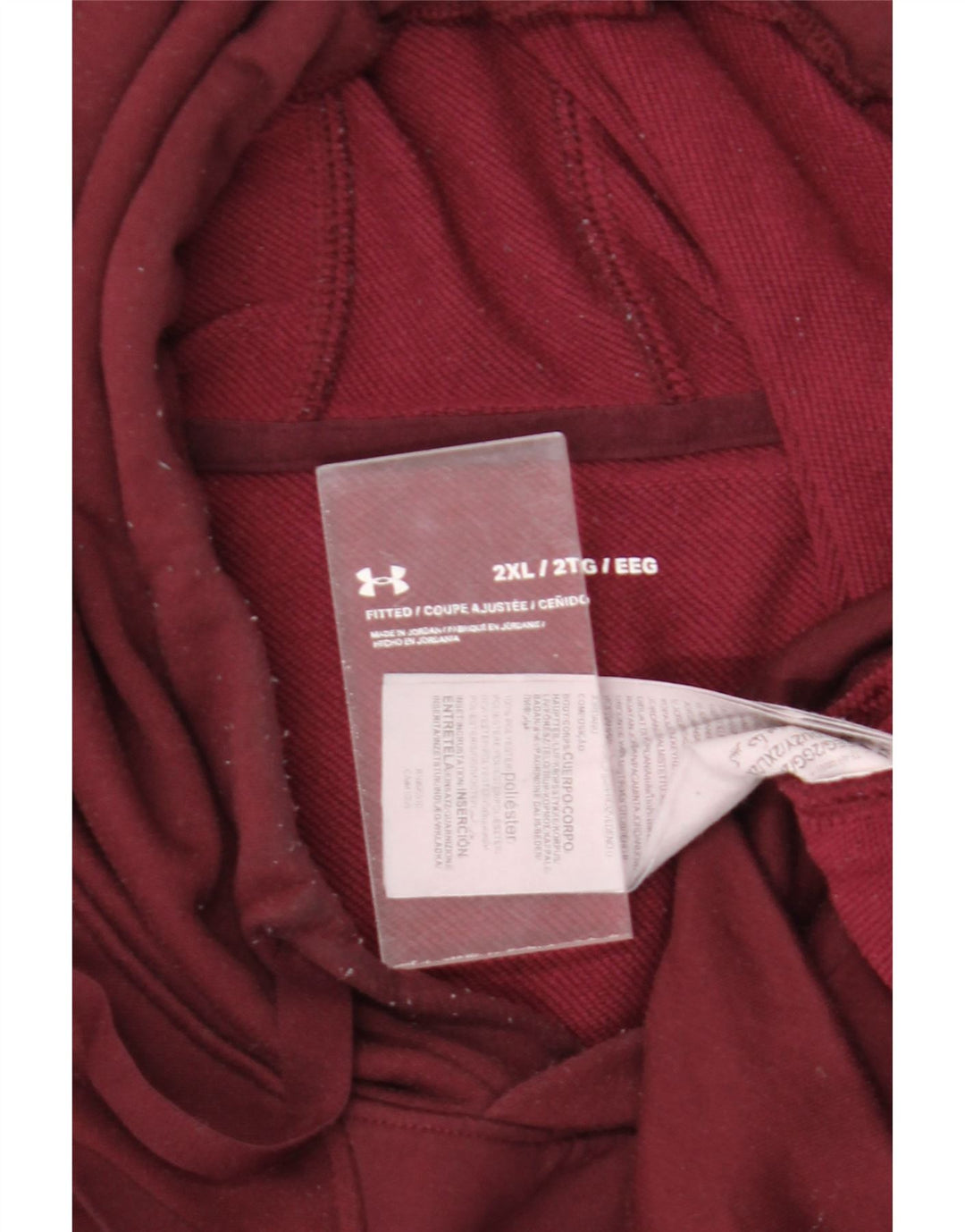 Pulover Under Armour pentru bărbați, 2XL, poliester burgundy
