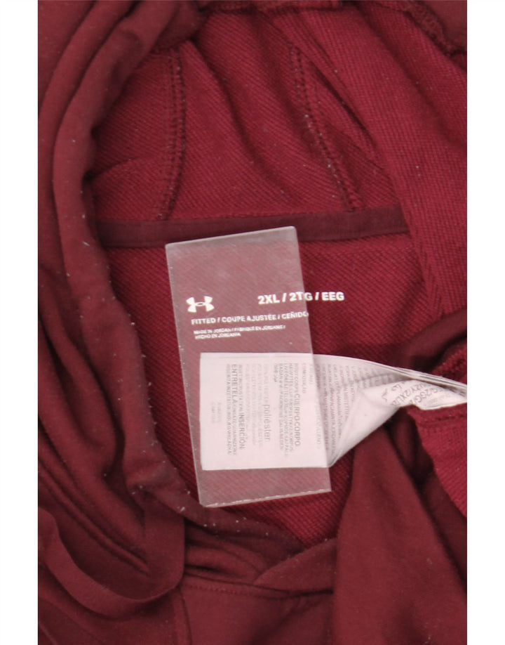 Pulover Under Armour pentru bărbați, 2XL, poliester burgundy
