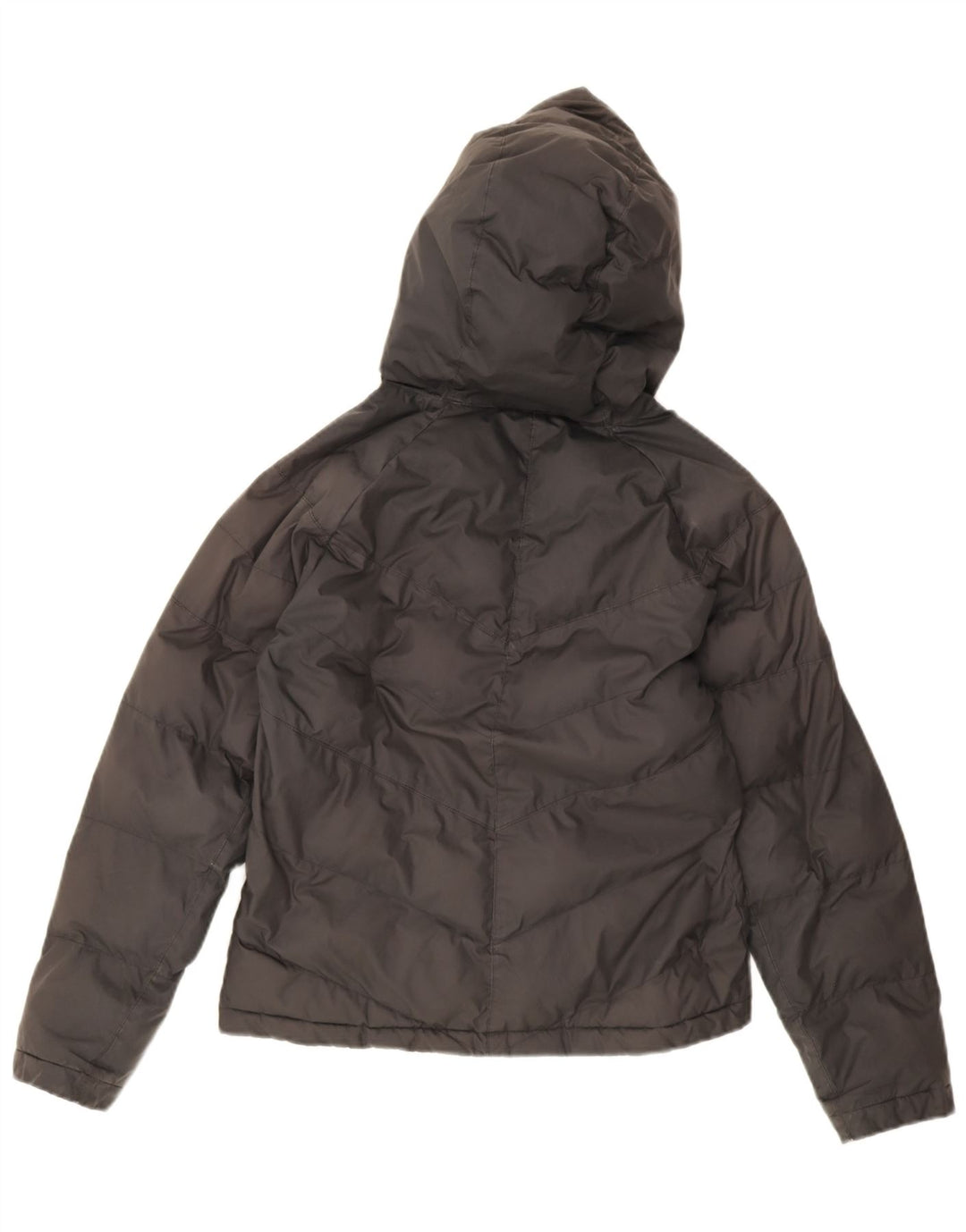 Jachetă căptușită cu glugă Nike pentru băieți 12-13 ani, mare, negru, poliester