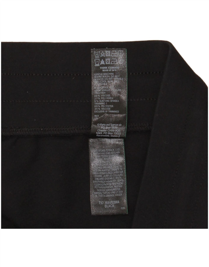 Pantaloni de trening pentru femei Marks & Spencer UK 16, mare, negru, color block