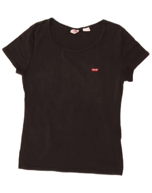 Tricou pentru femei Levi's Top UK 12 Medium Black Bumbac