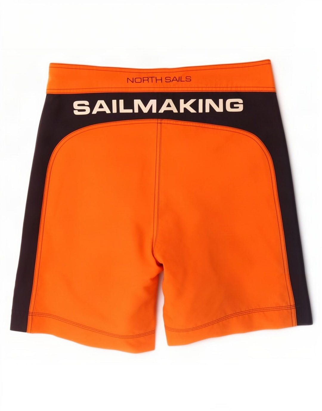 Pantaloni scurți de înot grafic North Sails pentru bărbați, portocaliu mediu, color block