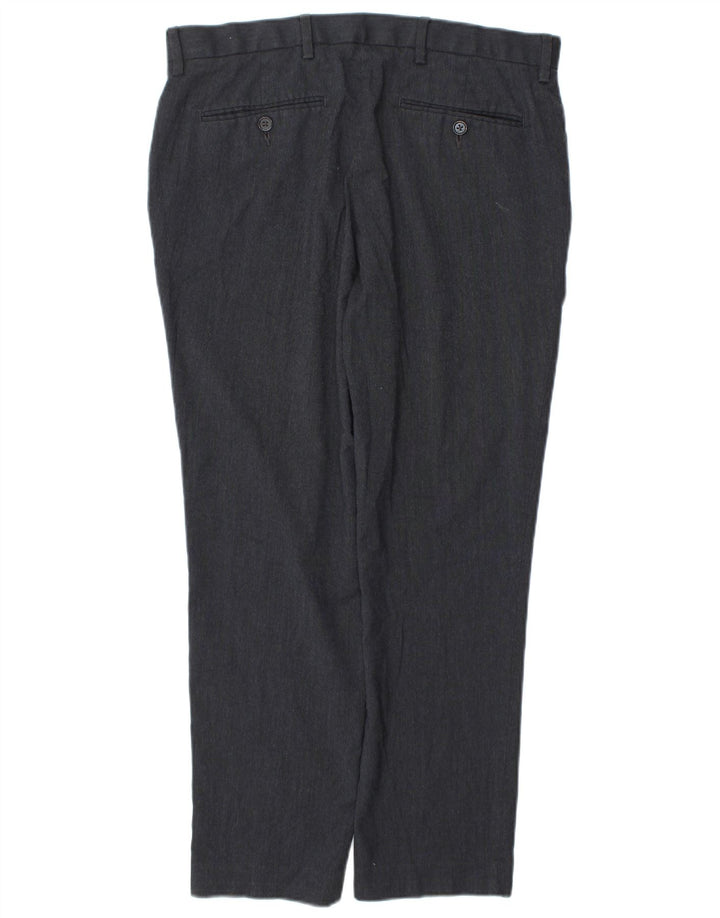 Pantaloni chino pentru bărbați Marks & Spencer Slim Fit L34 L29 Poliester bleumarin