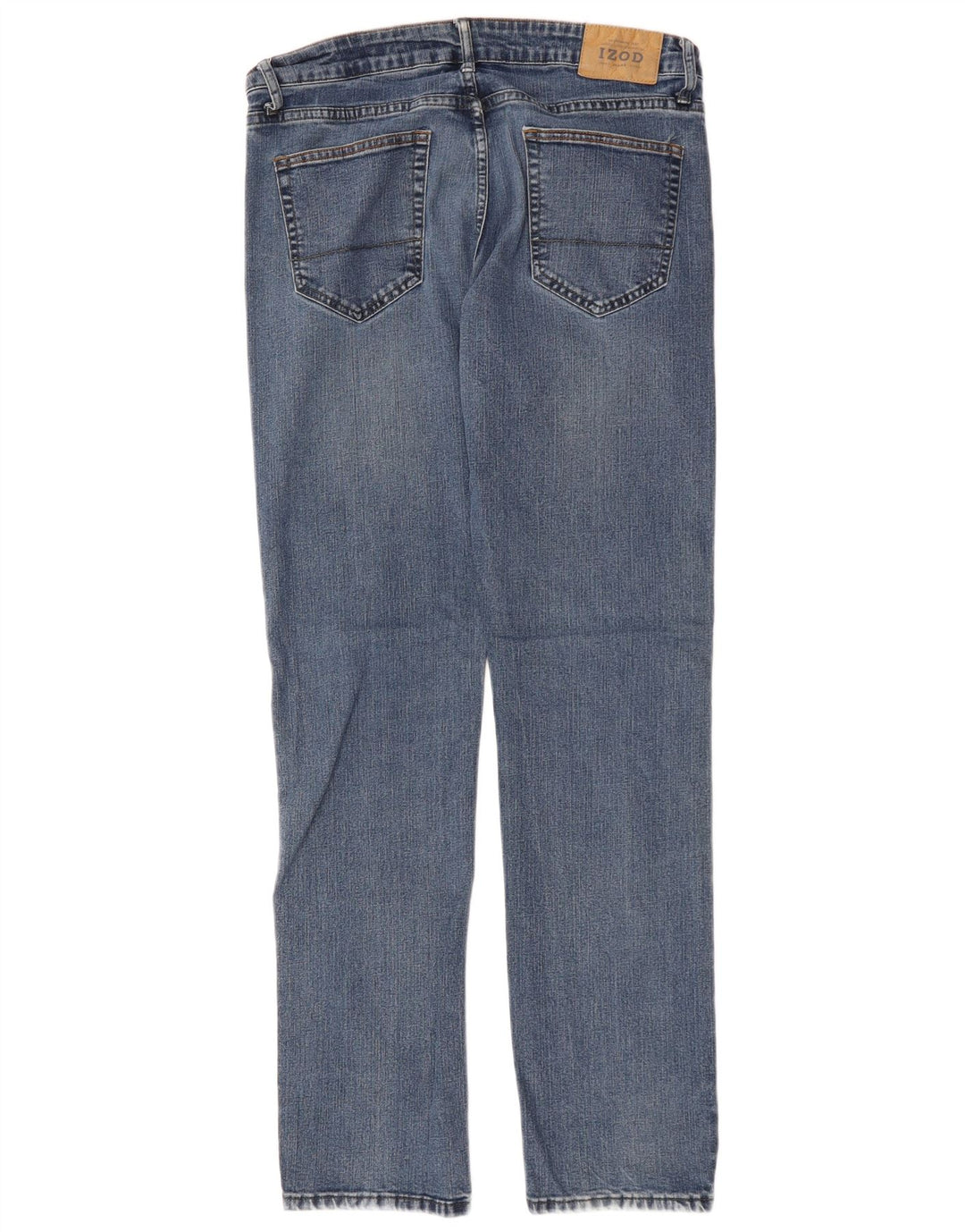 IZOD Blugi drepti elastici confort pentru bărbați W34 L34 bumbac albastru