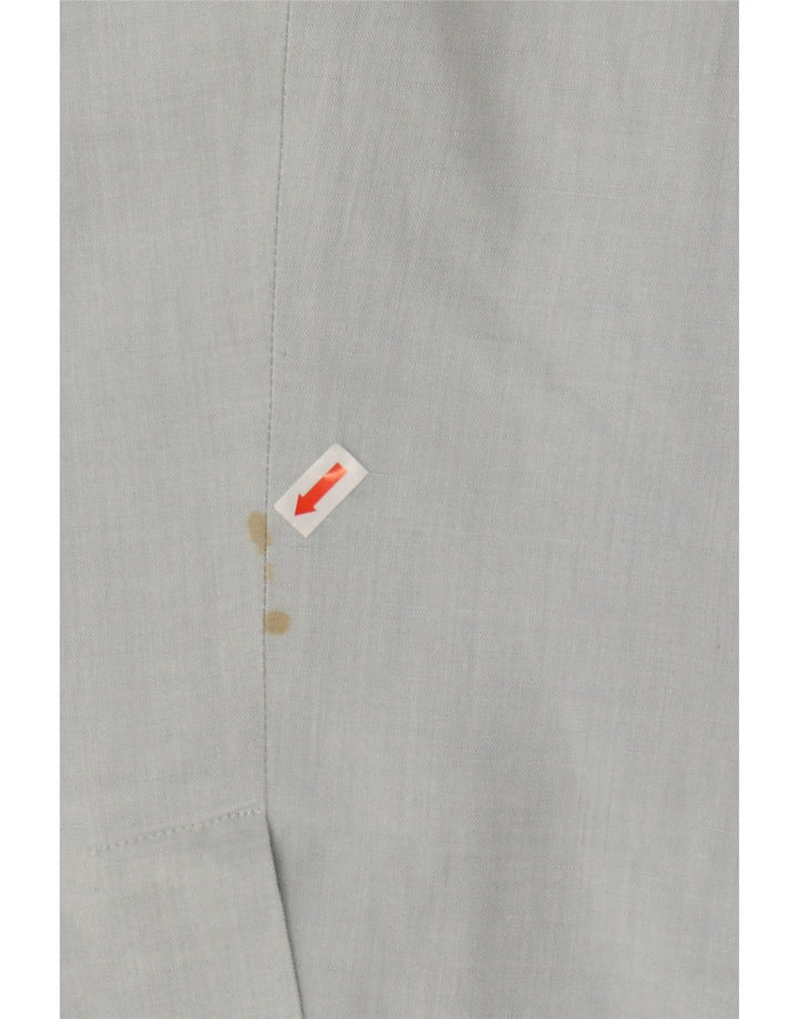 BENETTON Womens 3 Button Blazer Jacket IT 44 Medium Grey Linen Vintage Benetton and Second-Hand Benetton from Messina Hembry 