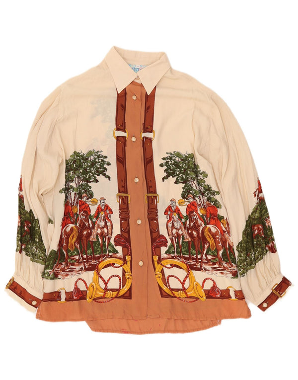 Bluză pentru femei GABRI ELLE LA CAMICIA cămașă cu grafică UK 16, mare, alb