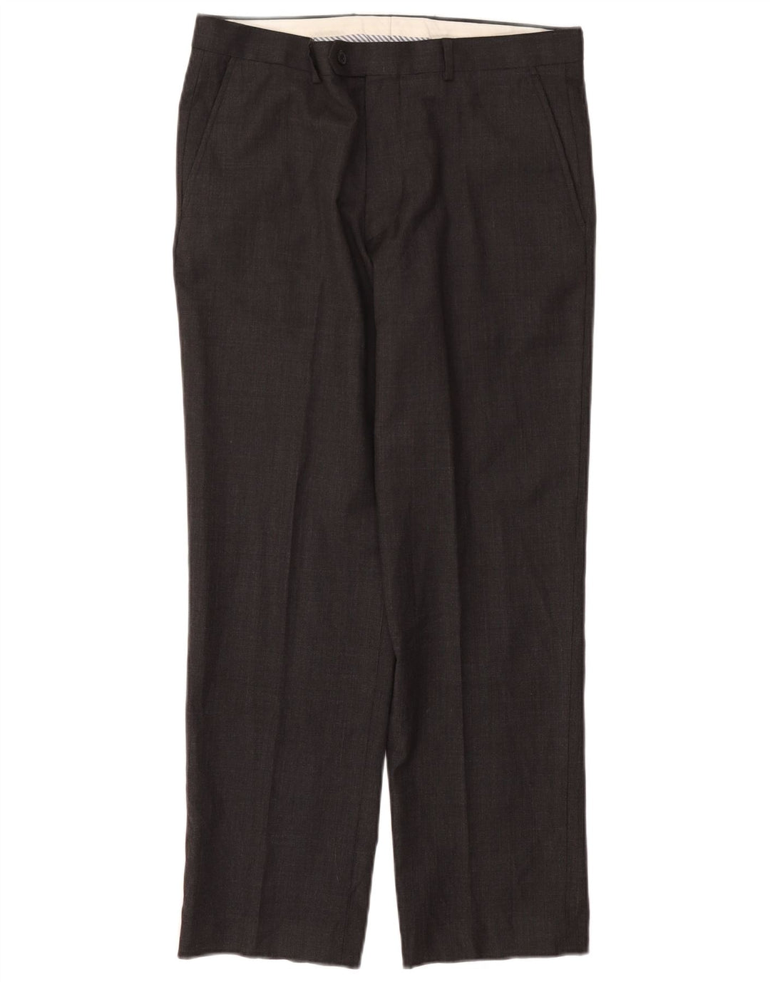 Pantaloni drepți pentru bărbați John Lewis L34 L29 Lână neagră