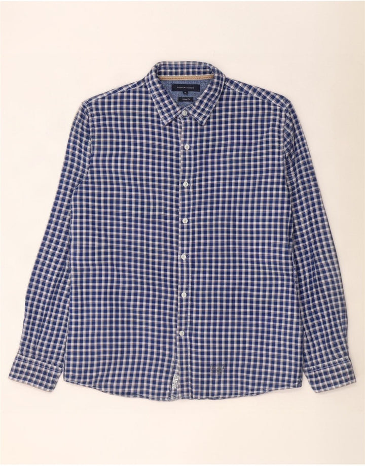 Cămașă pentru bărbați Tommy Hilfiger Vintage Fit XL Blue Gingham