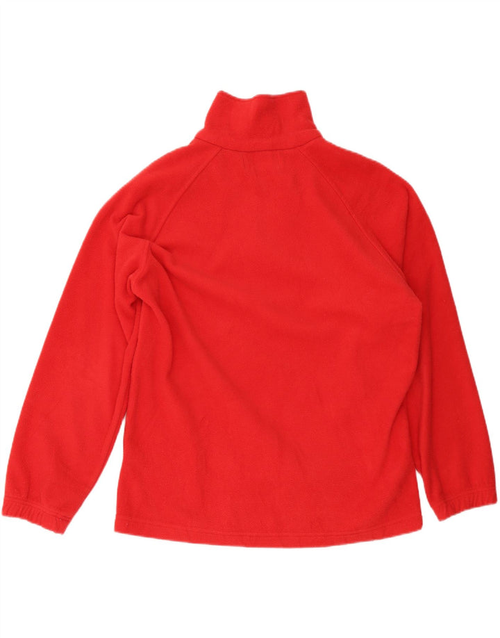 Pulover din fleece pentru bărbați Kappa, cu fermoar, roșu, poliester