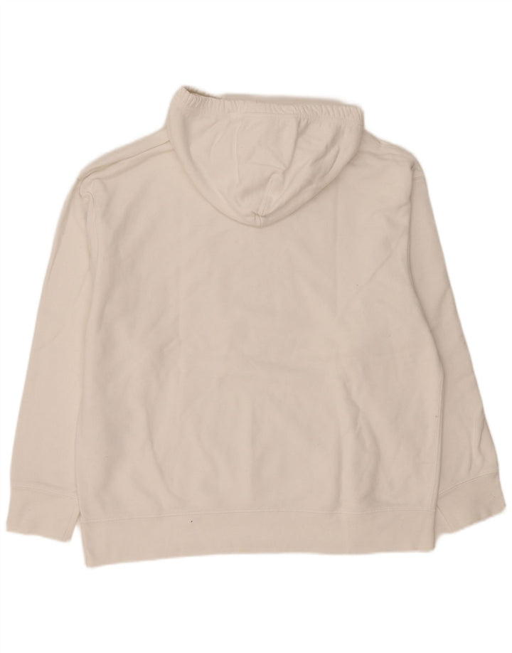 Pulover Levi's Relaxed Hoodie pentru bărbați, mare, alb, din bumbac