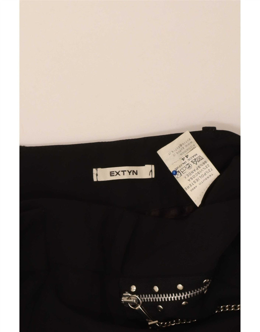 Fusta dreaptă Extyn pentru femei IT 44 Medium W30 Poliester negru