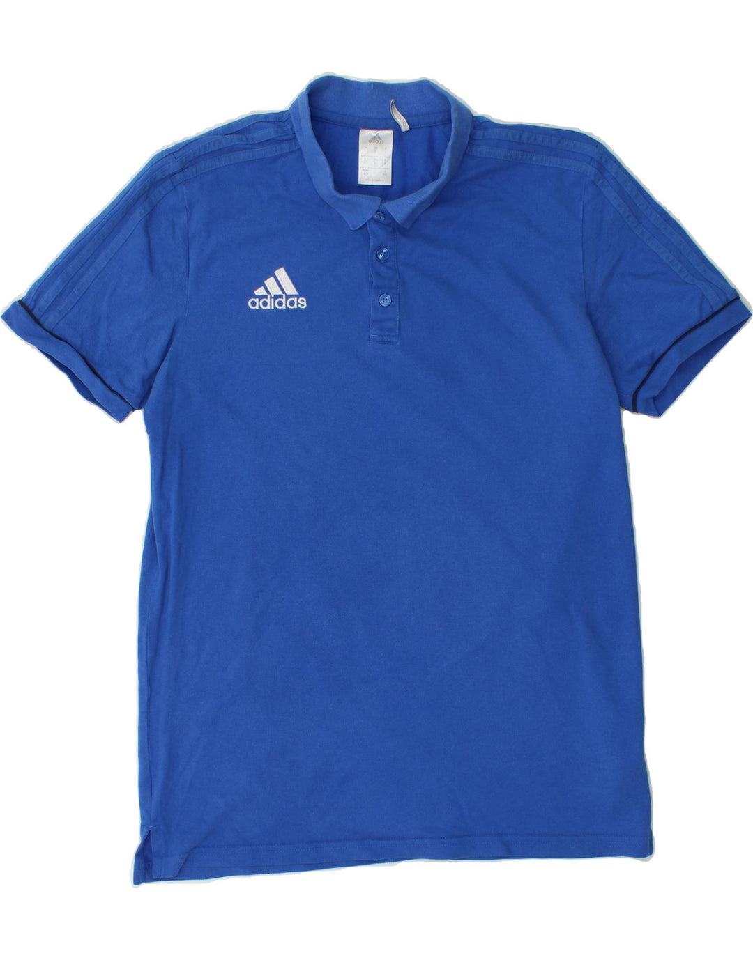 ADIDAS Mens Climalite Polo Shirt Large Blue Cotton Vintage Adidas and Second-Hand Adidas from Messina Hembry 