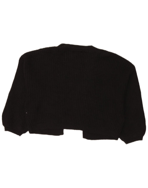 Pulover cardigan deschis supradimensionat pentru femei Fat Face UK 14 mare negru