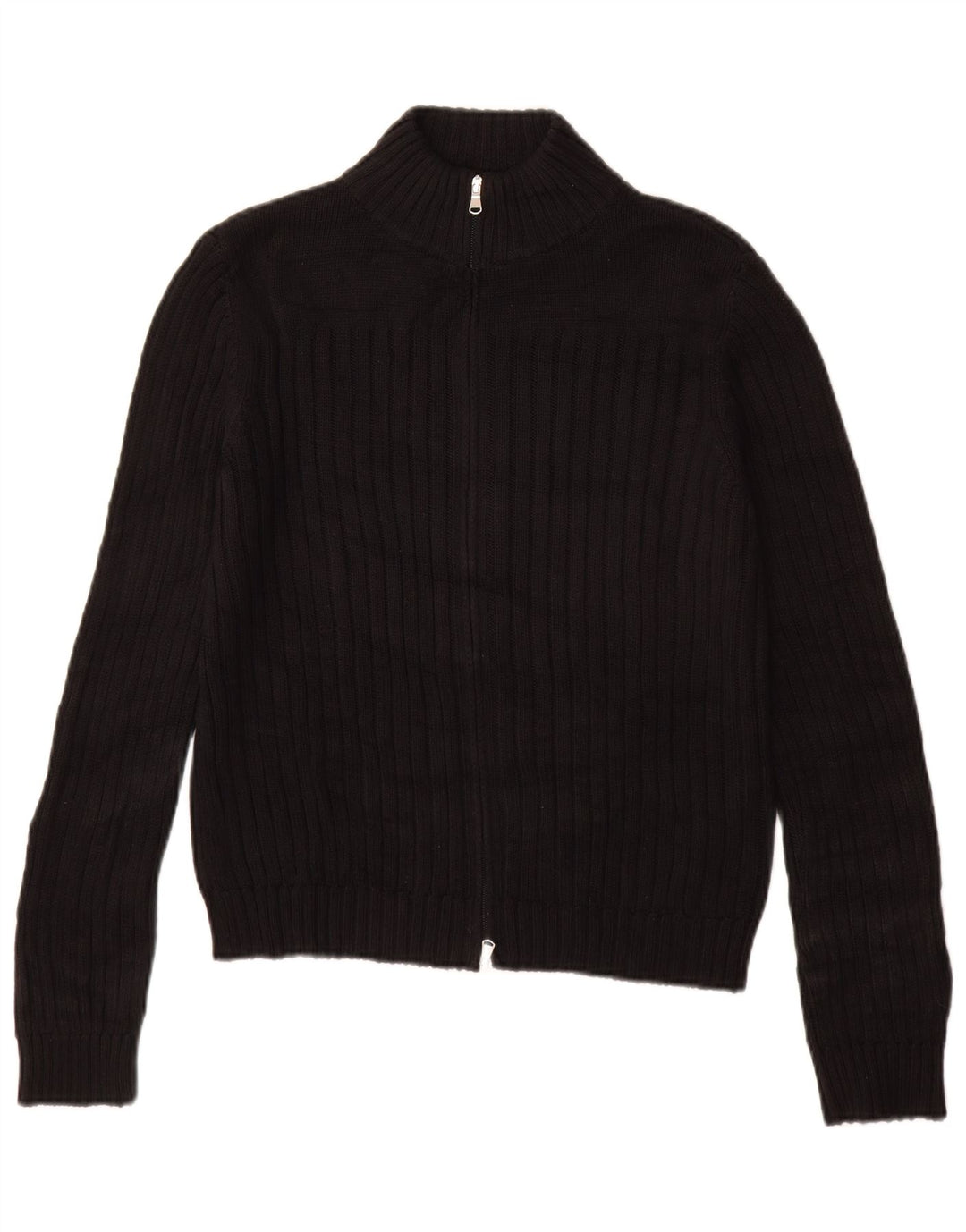 Pulover cardigan pentru femei BENETTON UK 16 mare, negru, bumbac