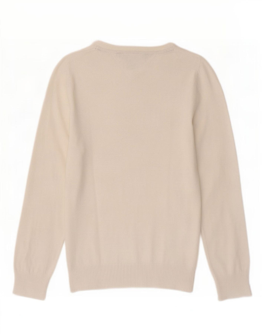 Pulover Tommy Hilfiger pentru damă cu gât de barcă, alb mediu, UK 12