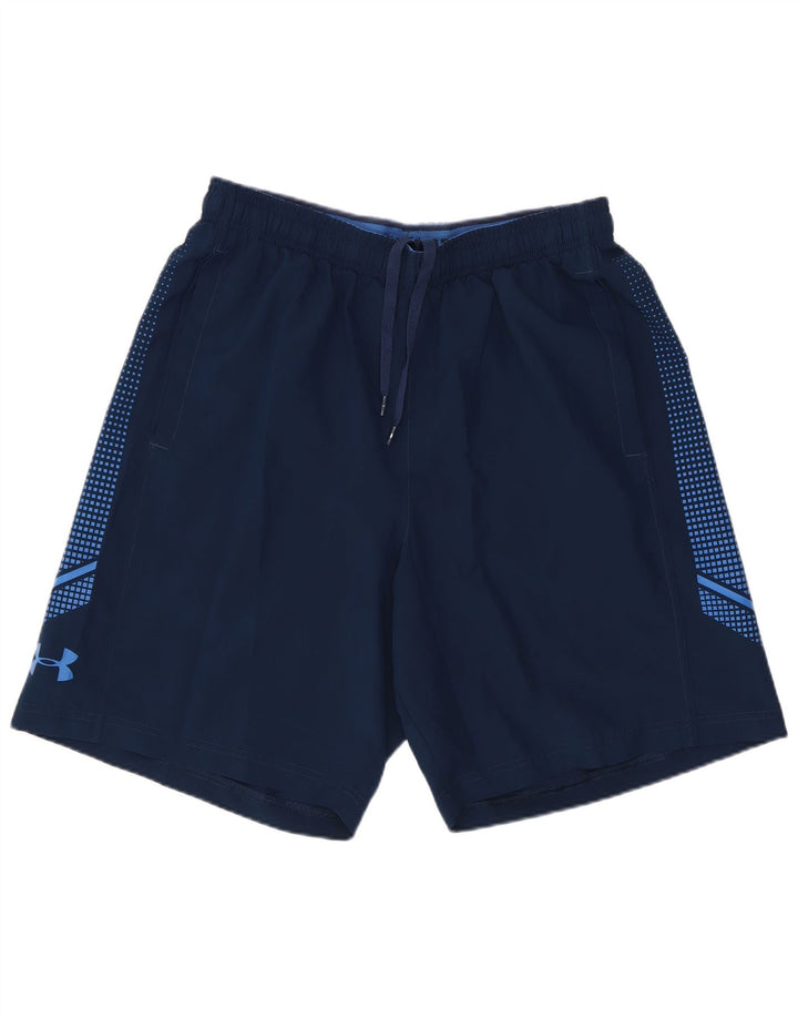 Pantaloni scurți sport Under Armour pentru bărbați, cu grafică largi, bleumarin mediu