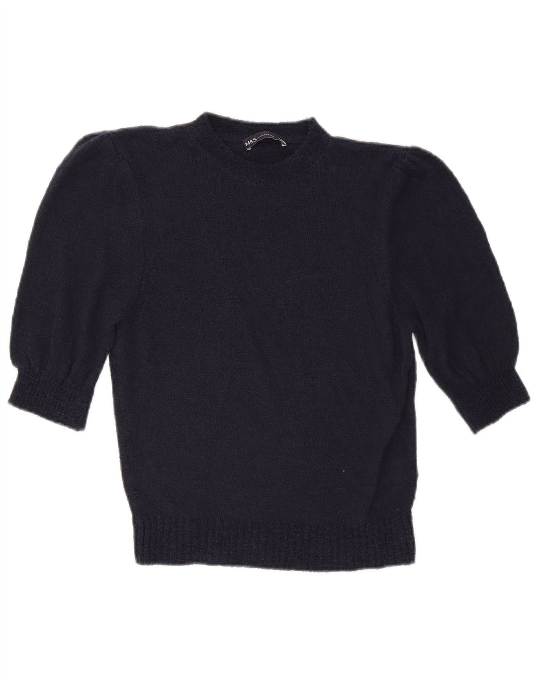 Pulover pentru femei Marks & Spencer cu decolteu triplu UK 12 Medium Bleumarin