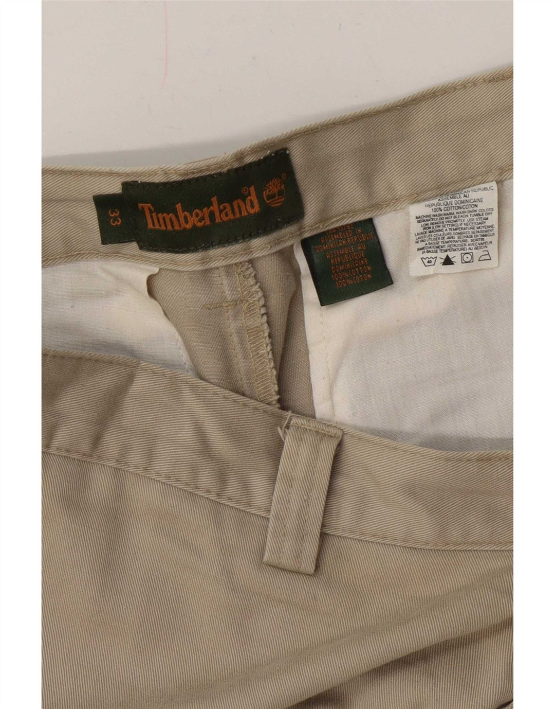 Pantaloni scurți cargo pentru bărbați Timberland W33, bumbac mediu bej