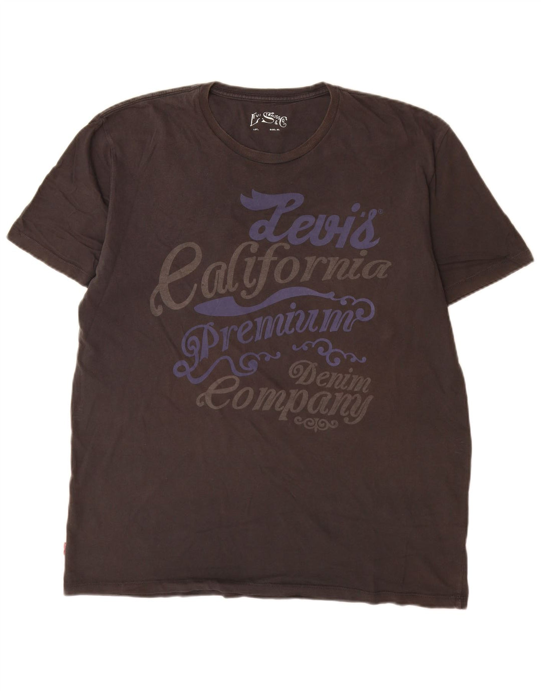 Tricou grafic pentru bărbați Levi's Top XL bumbac gri