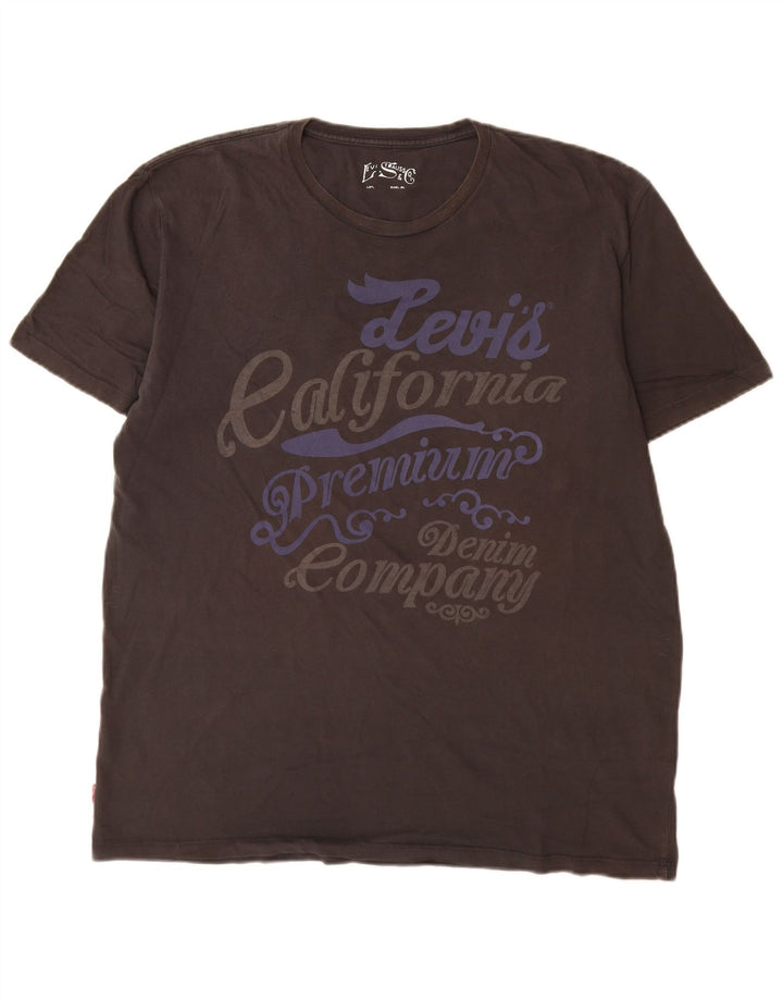 Tricou grafic pentru bărbați Levi's Top XL bumbac gri