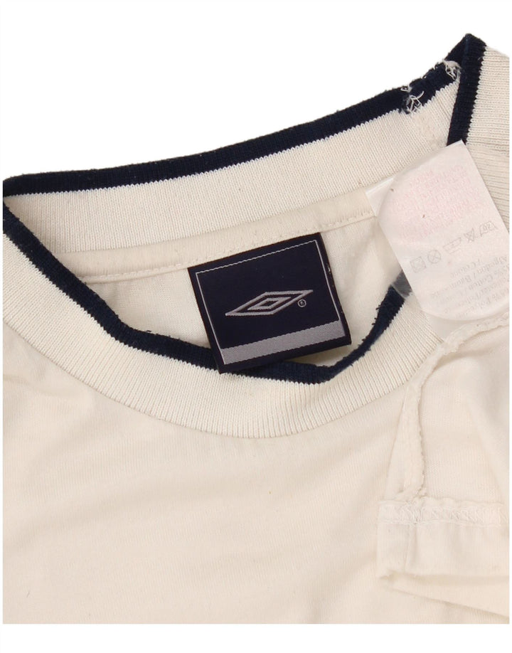 Umbro Tricou Bărbați Top Mare Poliester Alb