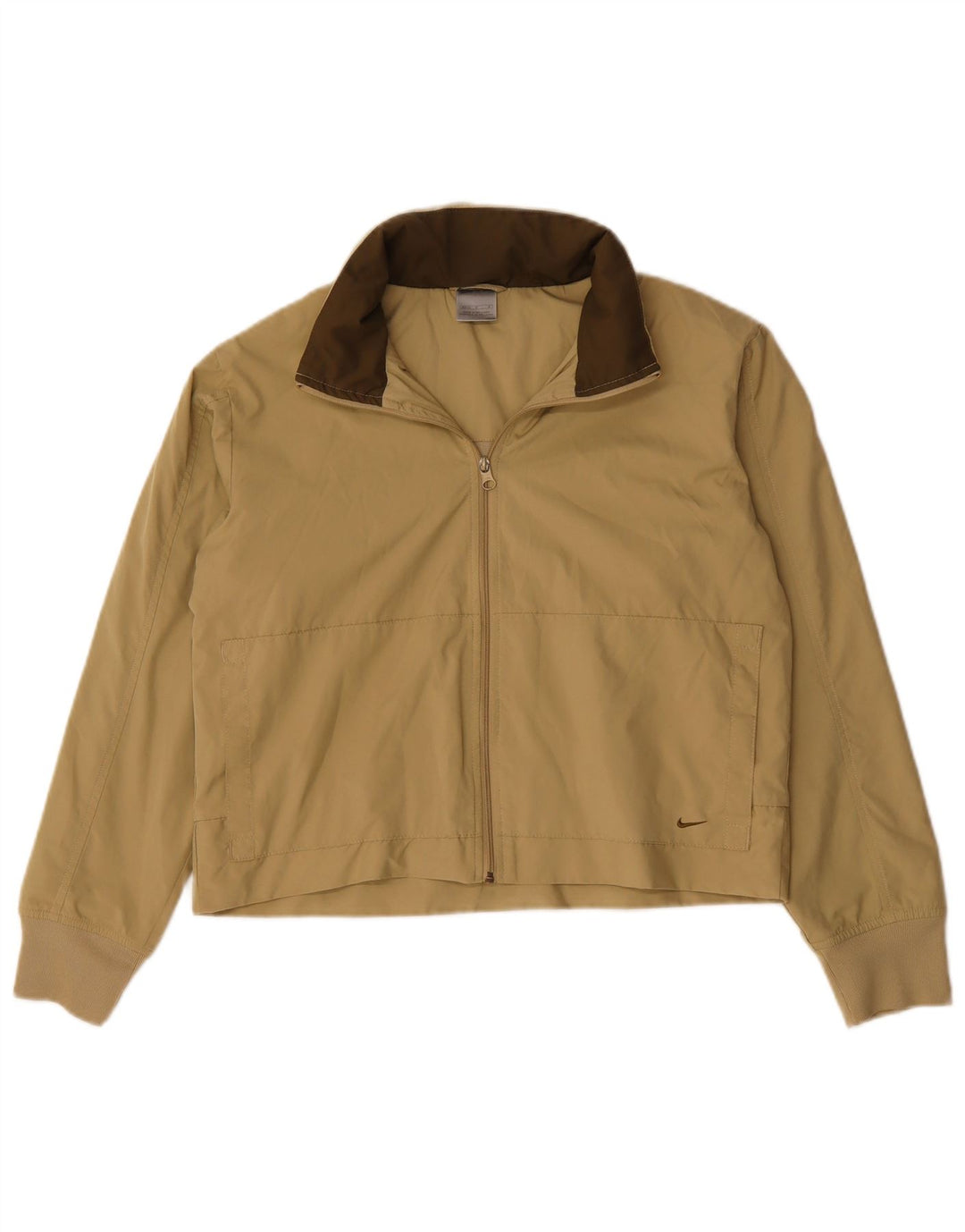 Jachetă de top pentru trening cu glugă NIKE pentru femei US 8/10 Bej mediu