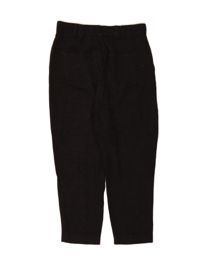 ZARA Womens Straight Cropped Trousers Medium W30 L24 Grey Viscose Vintage Zara and Second-Hand Zara from Messina Hembry 