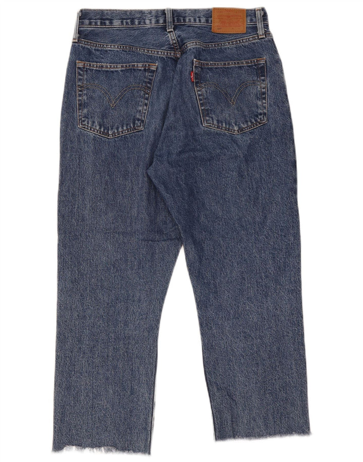 Blugi drepti 501 Crop pentru femei LEVI'S L30 L23 Bumbac albastru