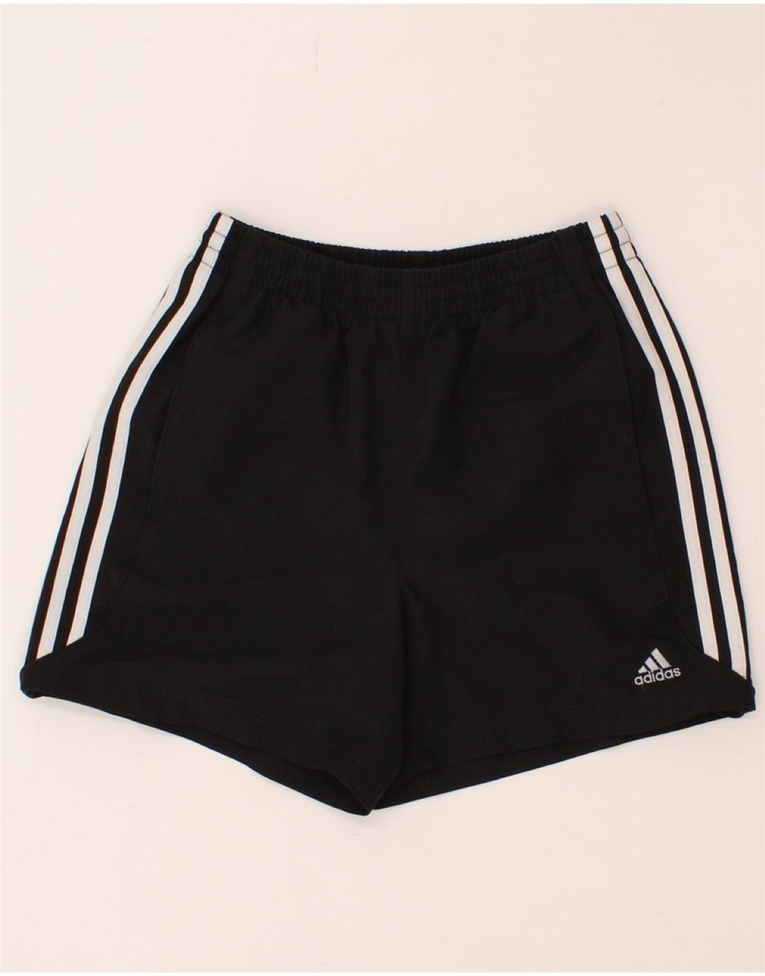 ADIDAS Boys Climalite Sport Shorts 13-14 Years Black Polyester Vintage Adidas and Second-Hand Adidas from Messina Hembry 