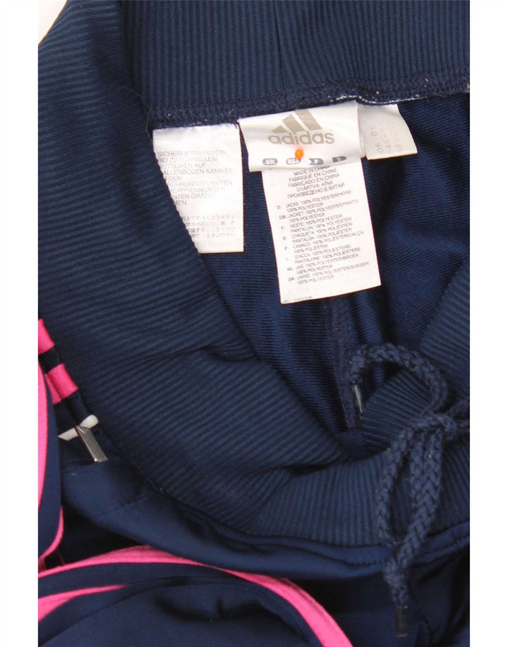 Pantaloni de trening Adidas pentru femei UK 8 Poliester bleumarin mic