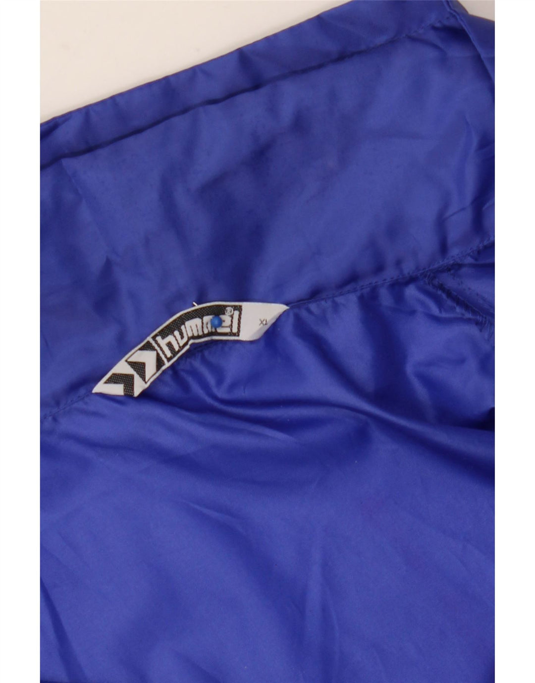 Jachetă de ploaie cu glugă grafică pentru bărbați HUMMEL UK 42 XL poliester albastru