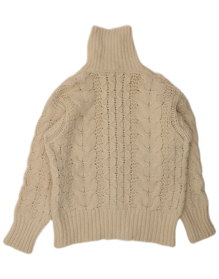 Cardigan Cardigan cu fermoar complet pentru bărbați din lână albă mică