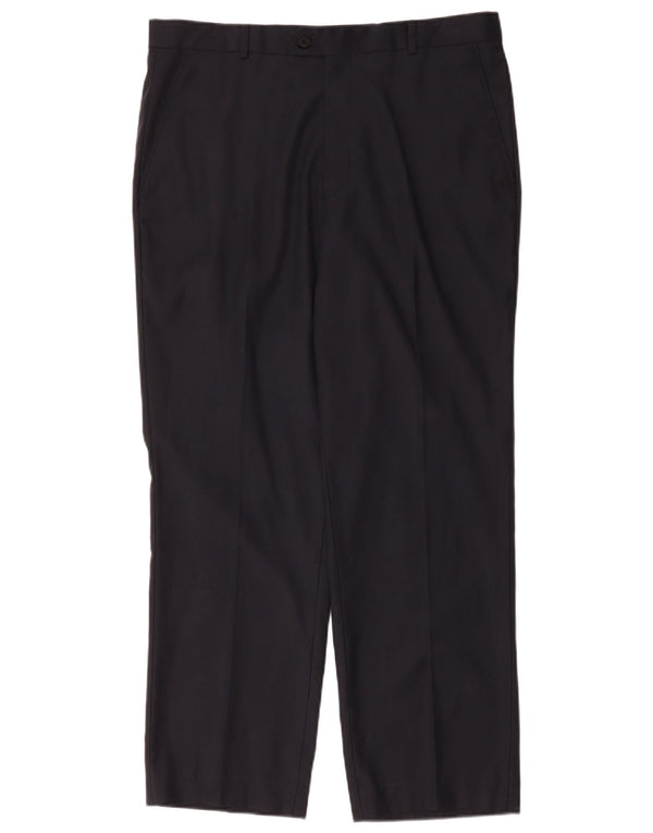 Pantaloni de costum pentru bărbați Giorgio Armani L37 L29 Lână bleumarin
