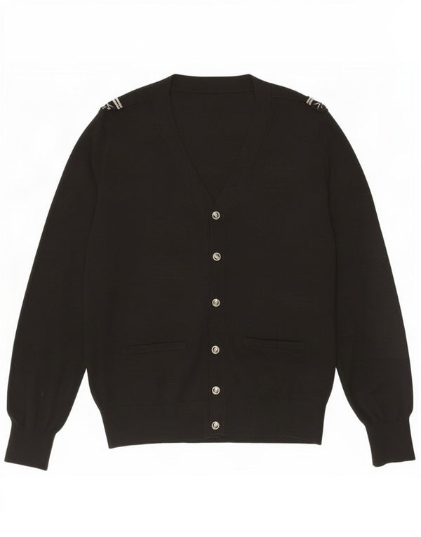 Pulover cardigan pentru bărbați Zara XL negru acrilic